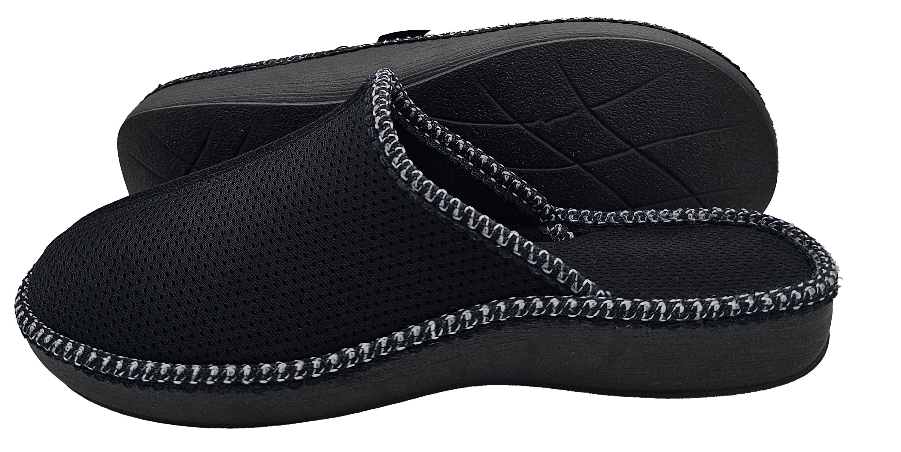 Hausschuhe 3D Netz - Schwarz