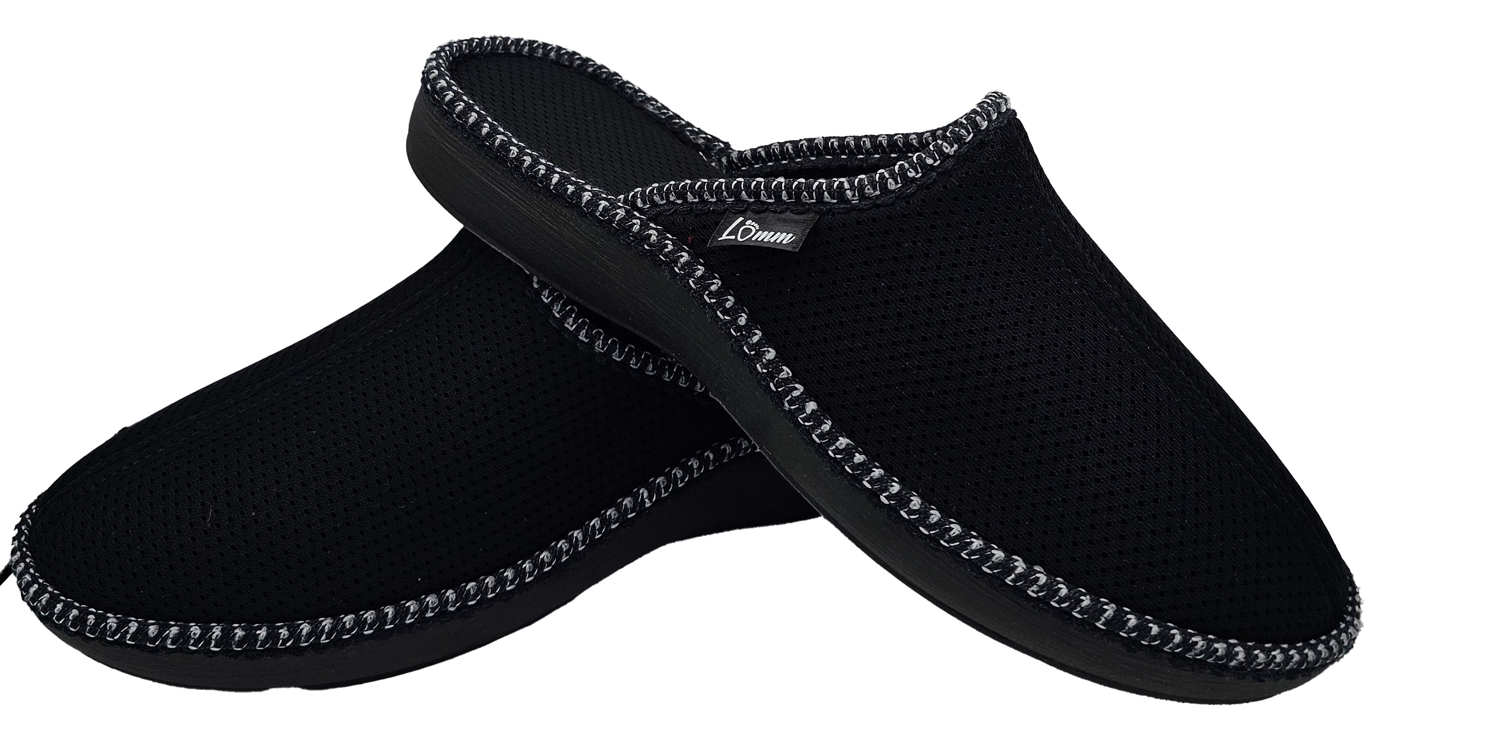 Hausschuhe 3D Netz - Schwarz