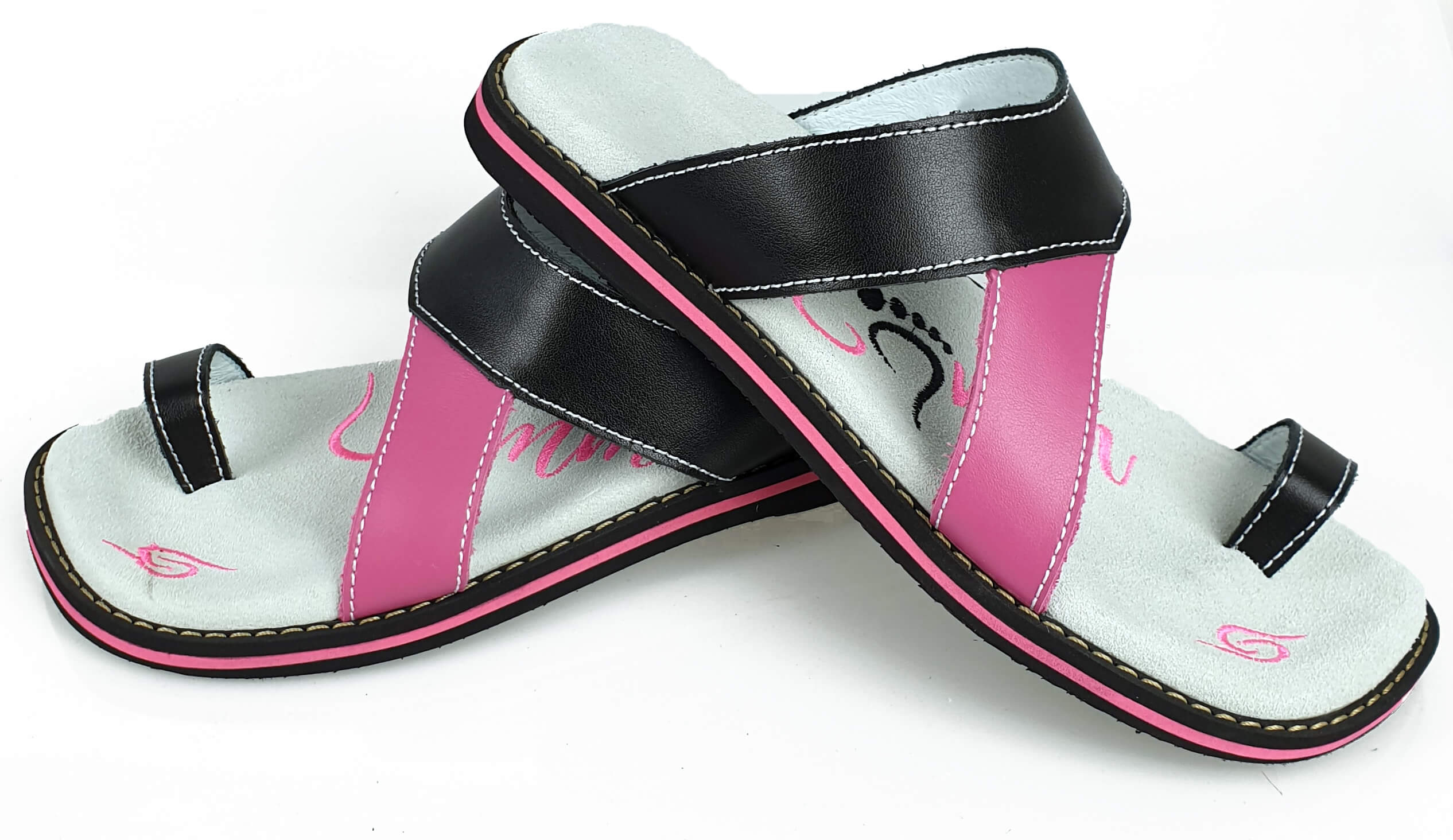 Flip-Flops 4058 - Schwarz/Rosa